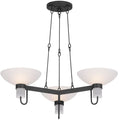 Lampa wiszaca o ponadczasowym wygladzie z harmonijnym wykonczeniem w odcieniu bieli