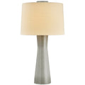 Lampa stolowa o harmonijnych proporcjach z dopracowana sylwetka w odcieniu bezu