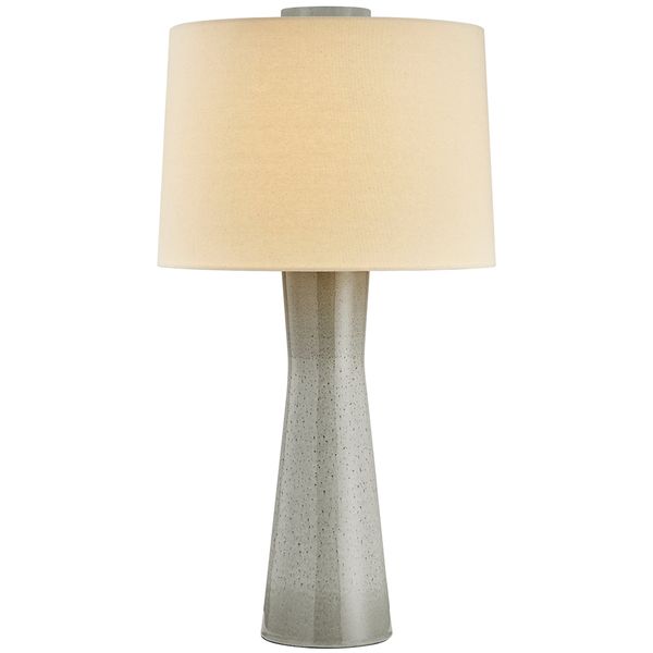 Lampa stolowa o harmonijnych proporcjach z dopracowana sylwetka w odcieniu bezu