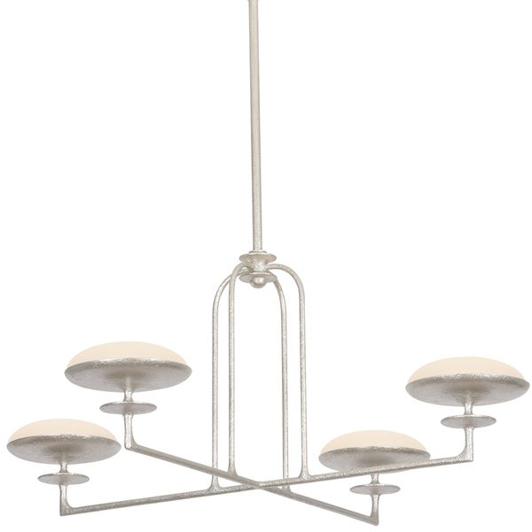 Lampa wiszaca o harmonijnych proporcjach z delikatnym akcentem w odcieniu bieli do salonu